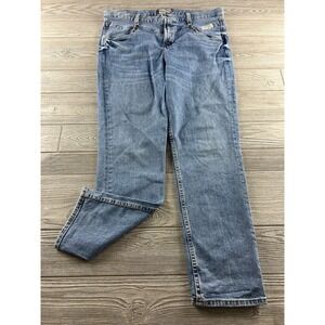 Smith + Rogue Women Blue Straight Jeans 34x30 Medium Wash No Back Pockets
